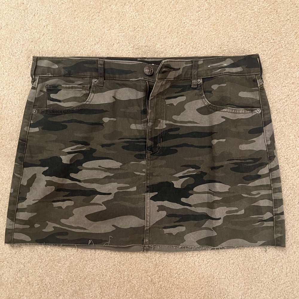 Express Camouflage Mini Skirt